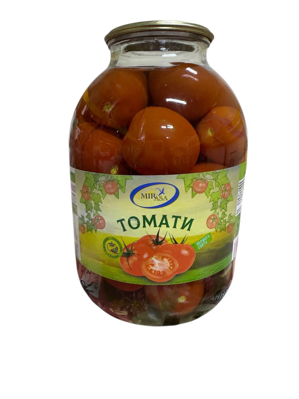 Томати консервовані ТМ MIR ASA 3000 гр.